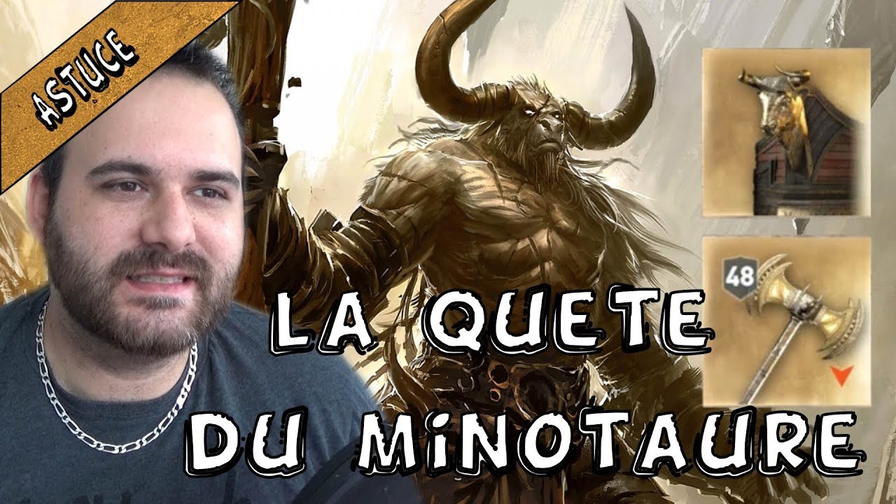 LE MINOTAURE ET SA LAME LÉGENDAIRE LABRYS DE MINOTAURE ( ASSASSIN'S CREED ODYSSEY )