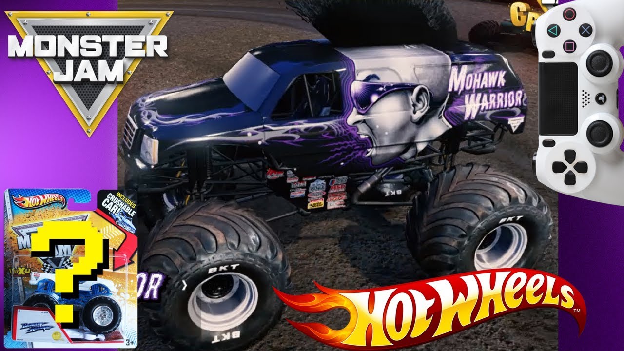 MONSTER JAM VIDEO GAME GAMEPLAY with HOT WHEELS MONSTER TRUCK SURPRISE TREASURE BOX