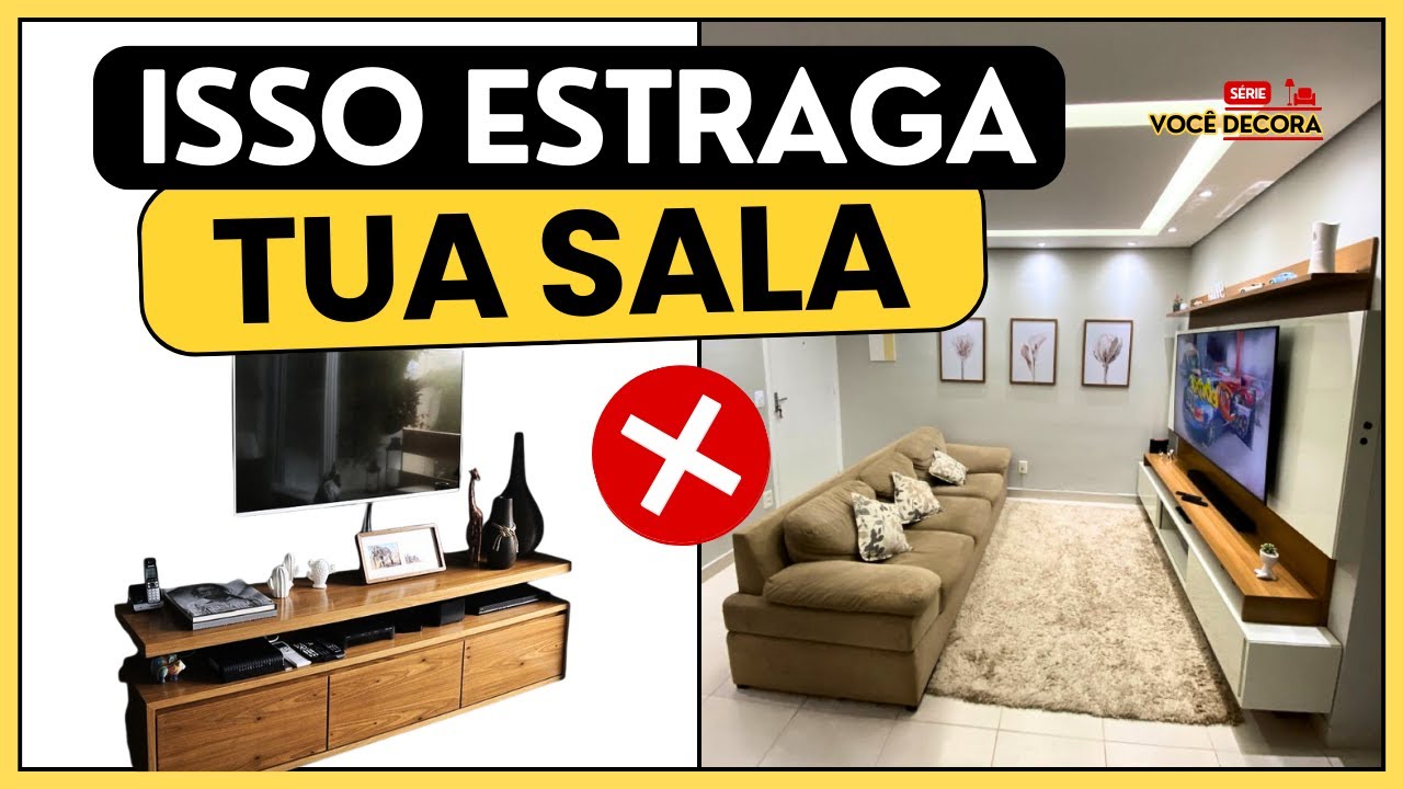 😬10 coisas que estragam a sala de estar (e muita gente ainda usa)