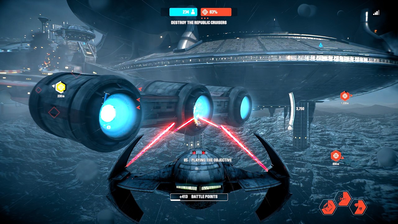 Starfighter Assault Gameplay - Kamino (Separatist) Star Wars Battlefront II
