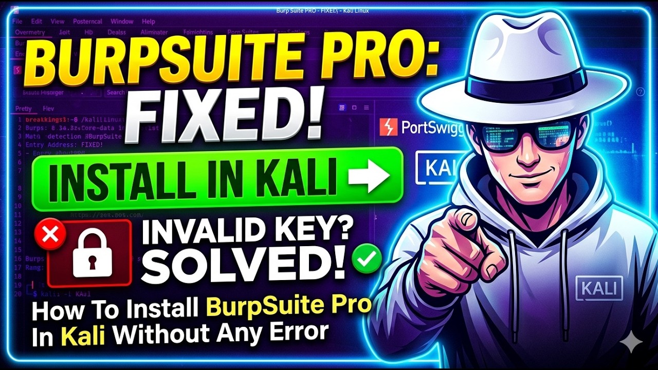How To Install BurpSuite Pro In Kali Without Any Error (Invalid Key Problem Fixed)
