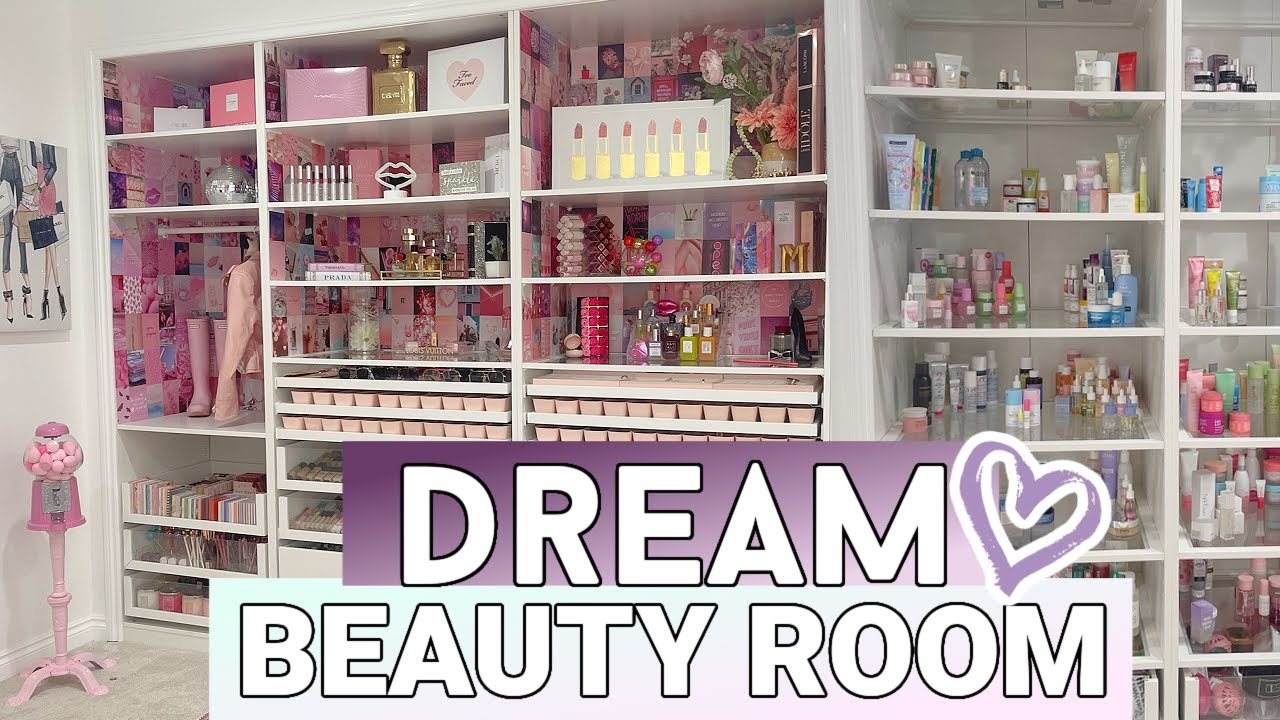 I Designed My Dream Beauty Room | Beauty Room Tour | Makeup Organization