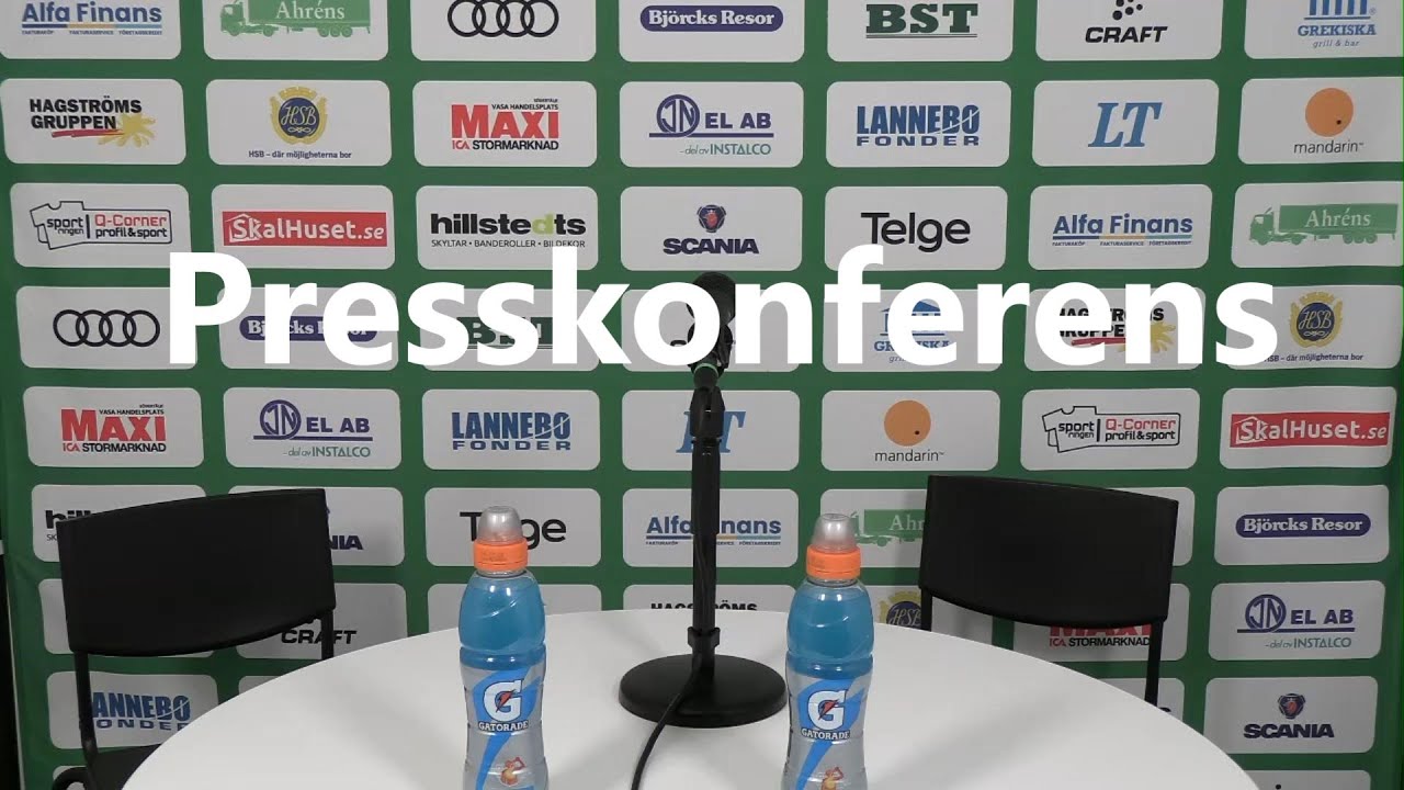 Presskonferens efter matchen mellan SBBK Dam och Mark Basket