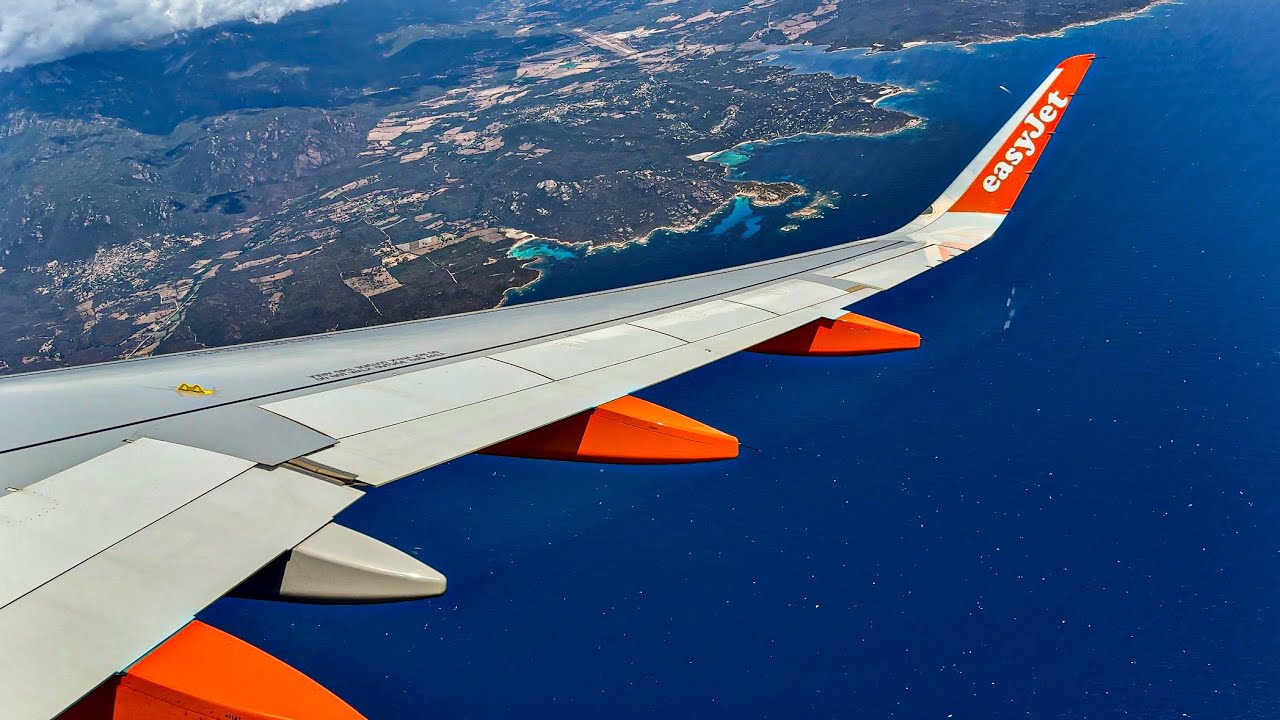 [4K] Stunning Figari Corsica Takeoff | EasyJet | Airbus A320-214 | FSC | U21350 | HB-JXL