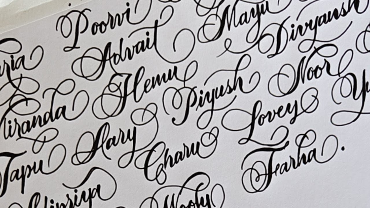 Satisfying Calligraphy Names ✨