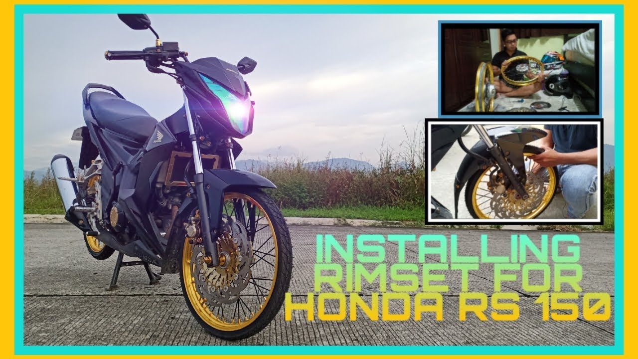 INSTALLING RIMSET FOR HONDA RS150