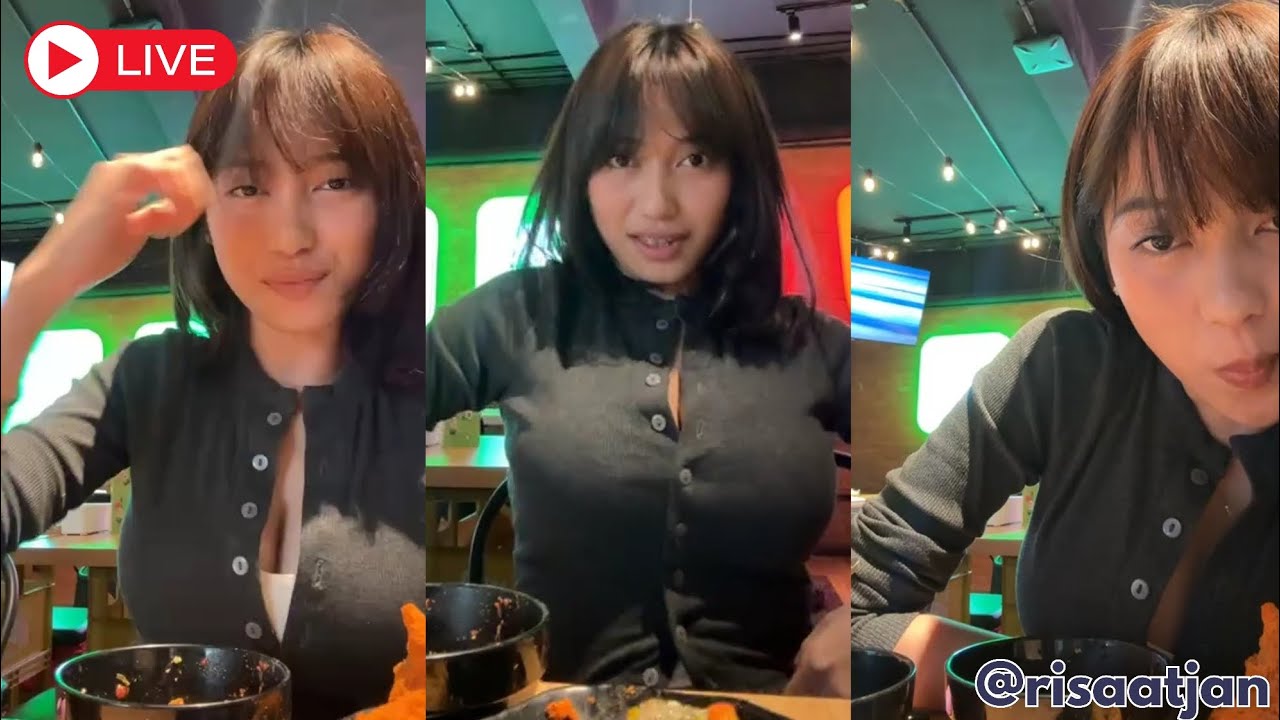 RISAATJAN LIVE INSTAGRAM LAGI MAKAN - MAKAN !!! | IG Live 