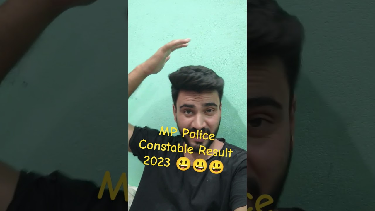 MP Police constable result declared 2023