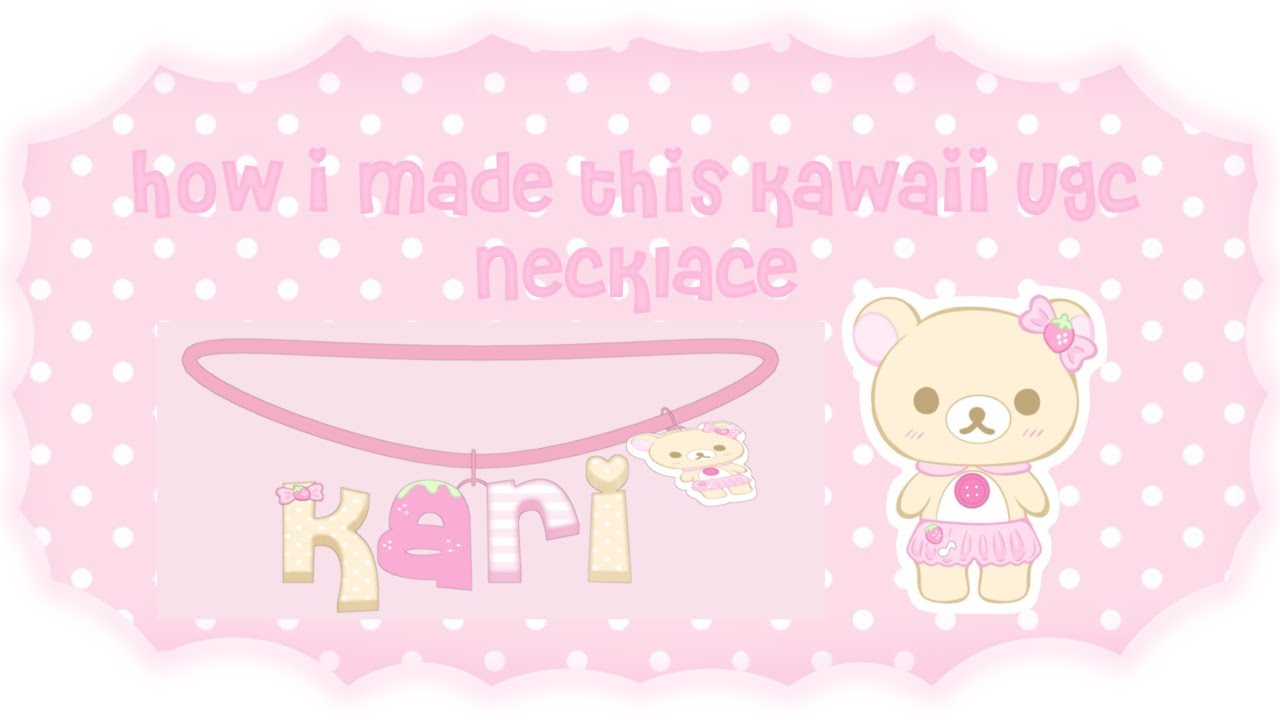 how to make a kawaii roblox ugc necklace!! (beginner friendly!!) (coloring tutorial)