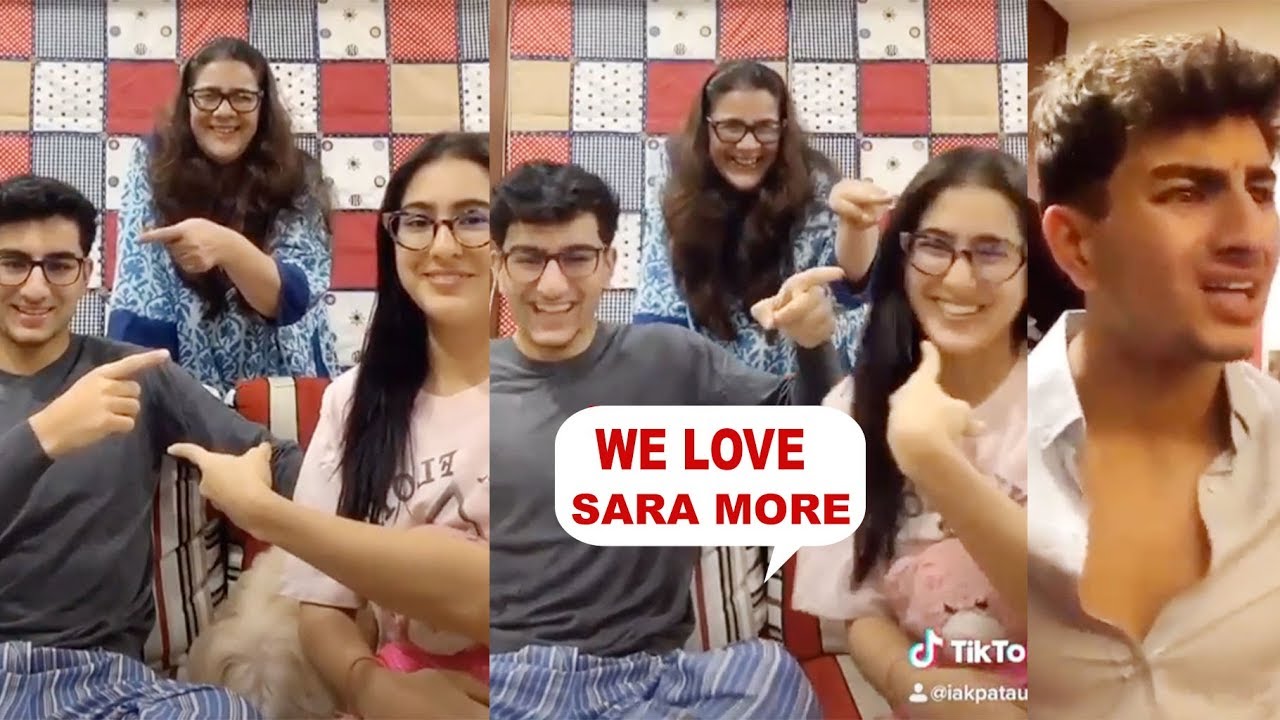 Sara Ali Khan's FUNNY Video With BROTHER Ibrahim Ali Khan & MOM Amrita Singh Getting Bored At Home