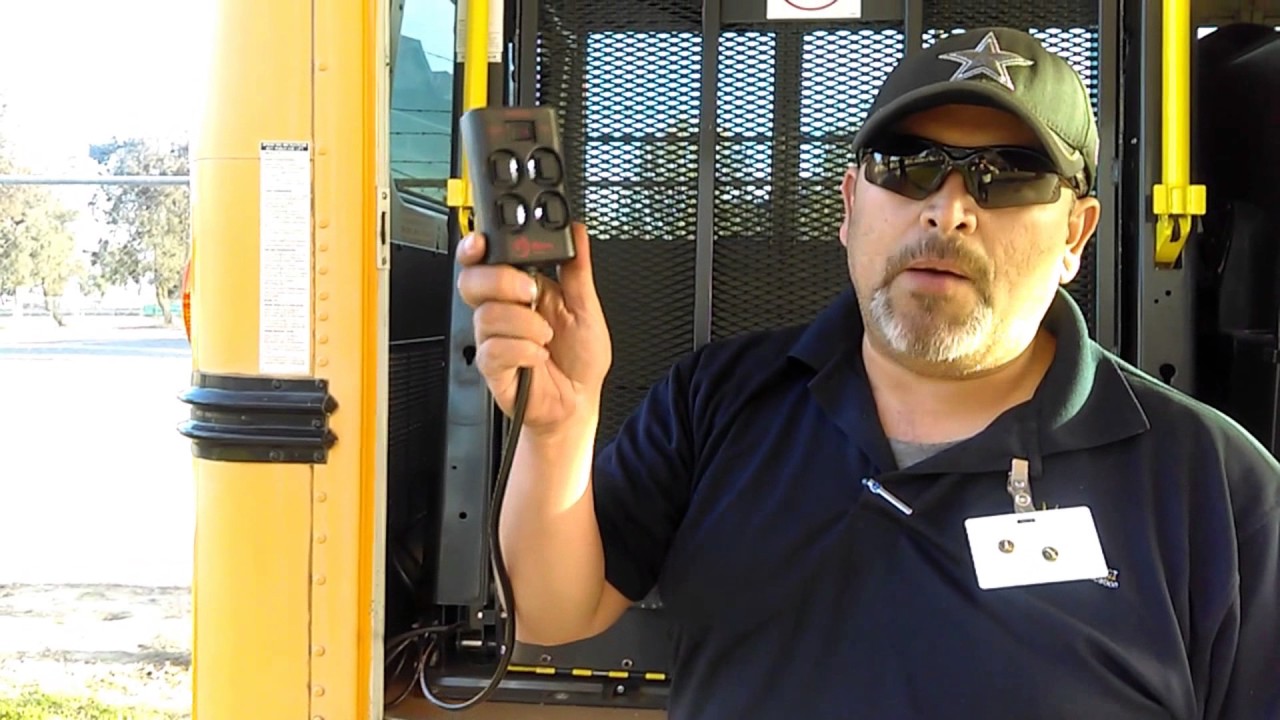 School Bus Wheelchair Lift, simple pre-trip inspection. ?CDL?