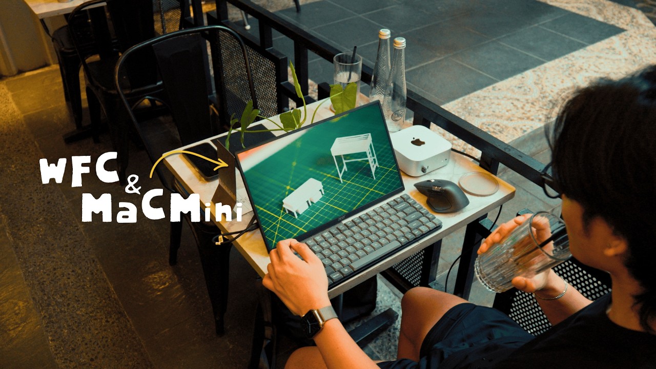 Setup Mac Mini di Cafe Pake Portable Monitor!