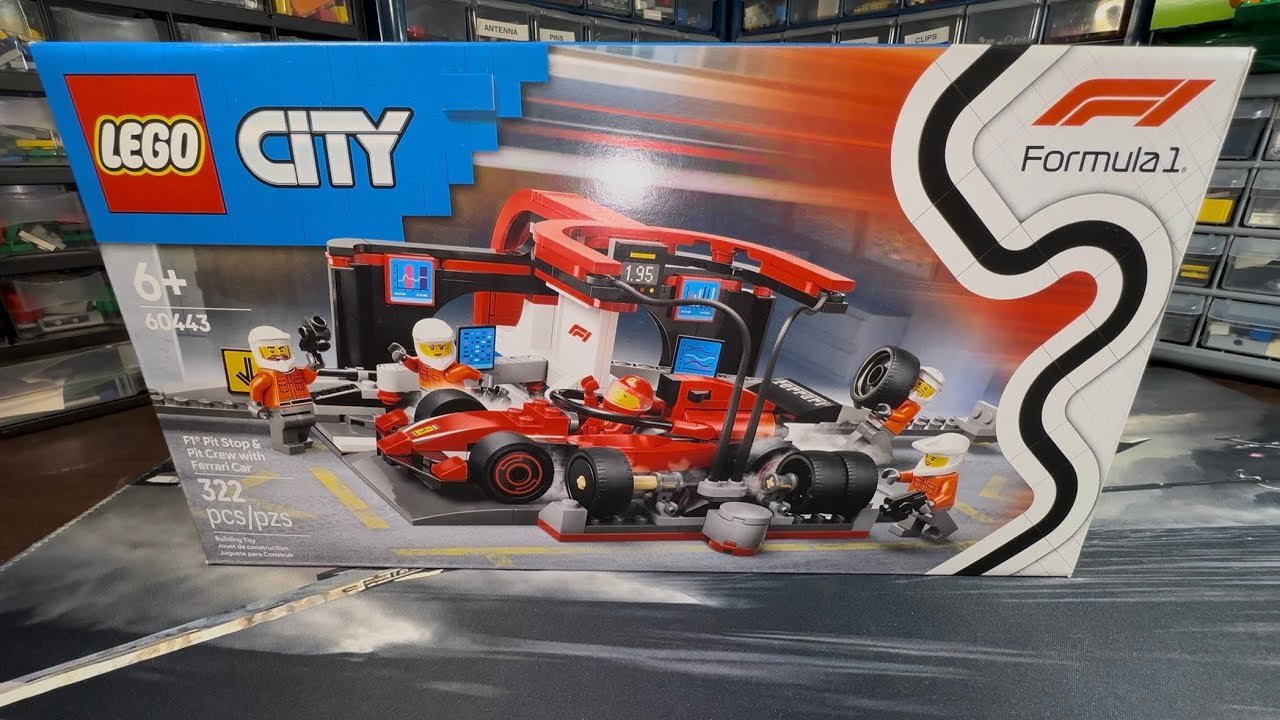 60443 F1 Pit Stop & Pit Crew with Ferrari Car | Lego City