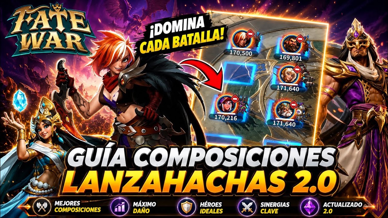 GUÍA TOP COMPLETA COMPOSICIONES LANZAHACHAS 2.0 - Español | Fate War