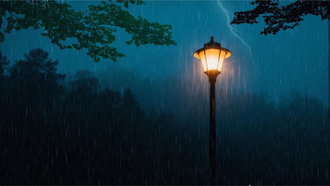 Night Rain Sounds for Calm Minds | Dark, Peaceful Ambience
