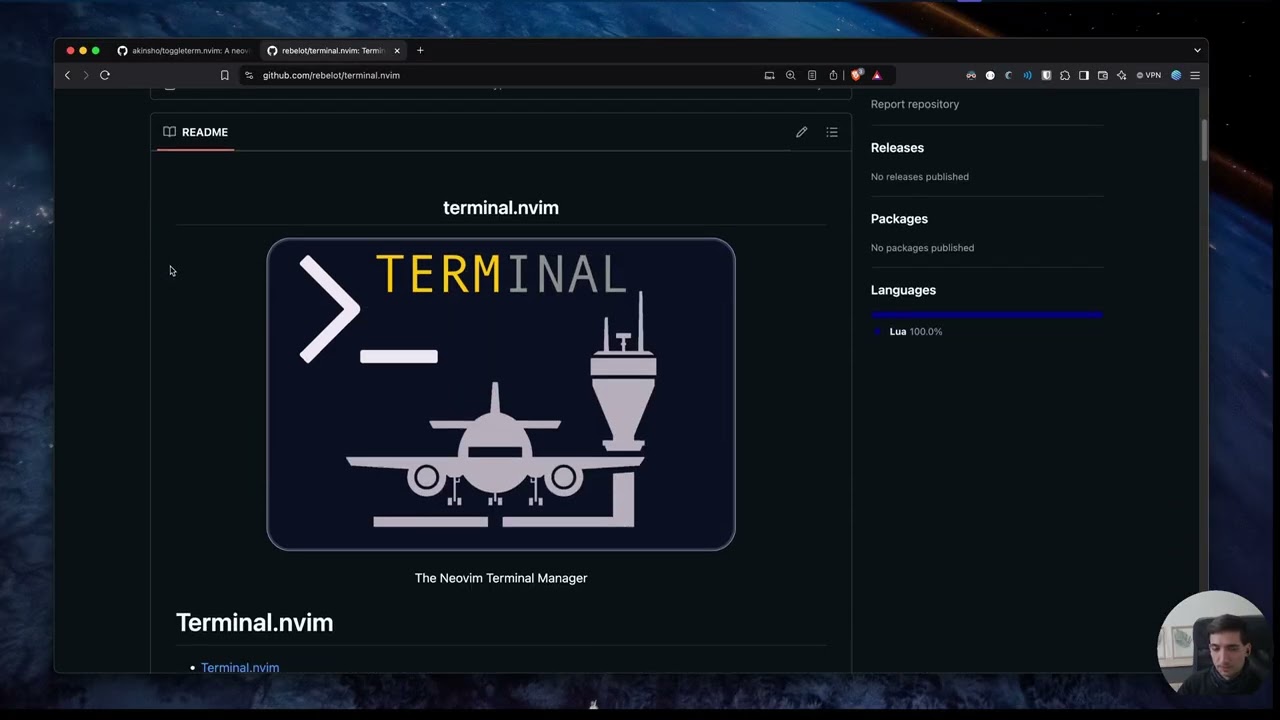 Builtin terminal workflow in neovim
