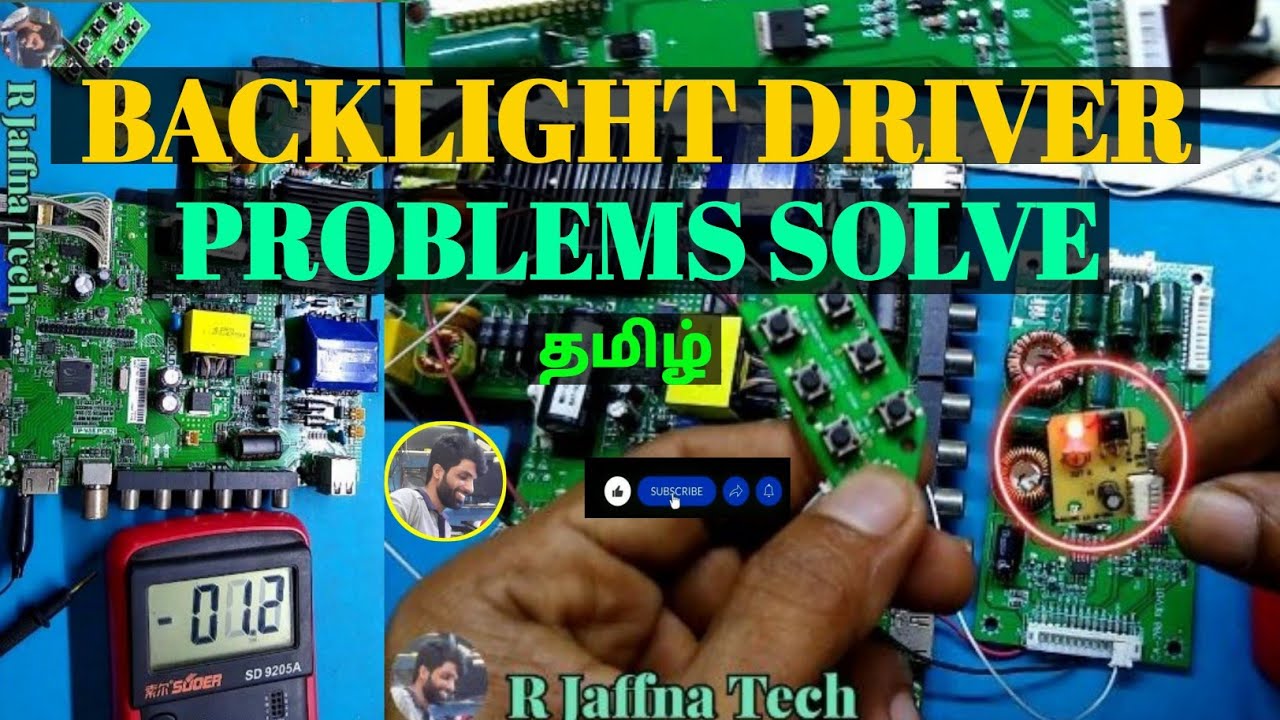 #backlight driver problems #CA-288 universal  #திரையில் வெளிச்சம் வரவில்லை சவுண் வருகிறது