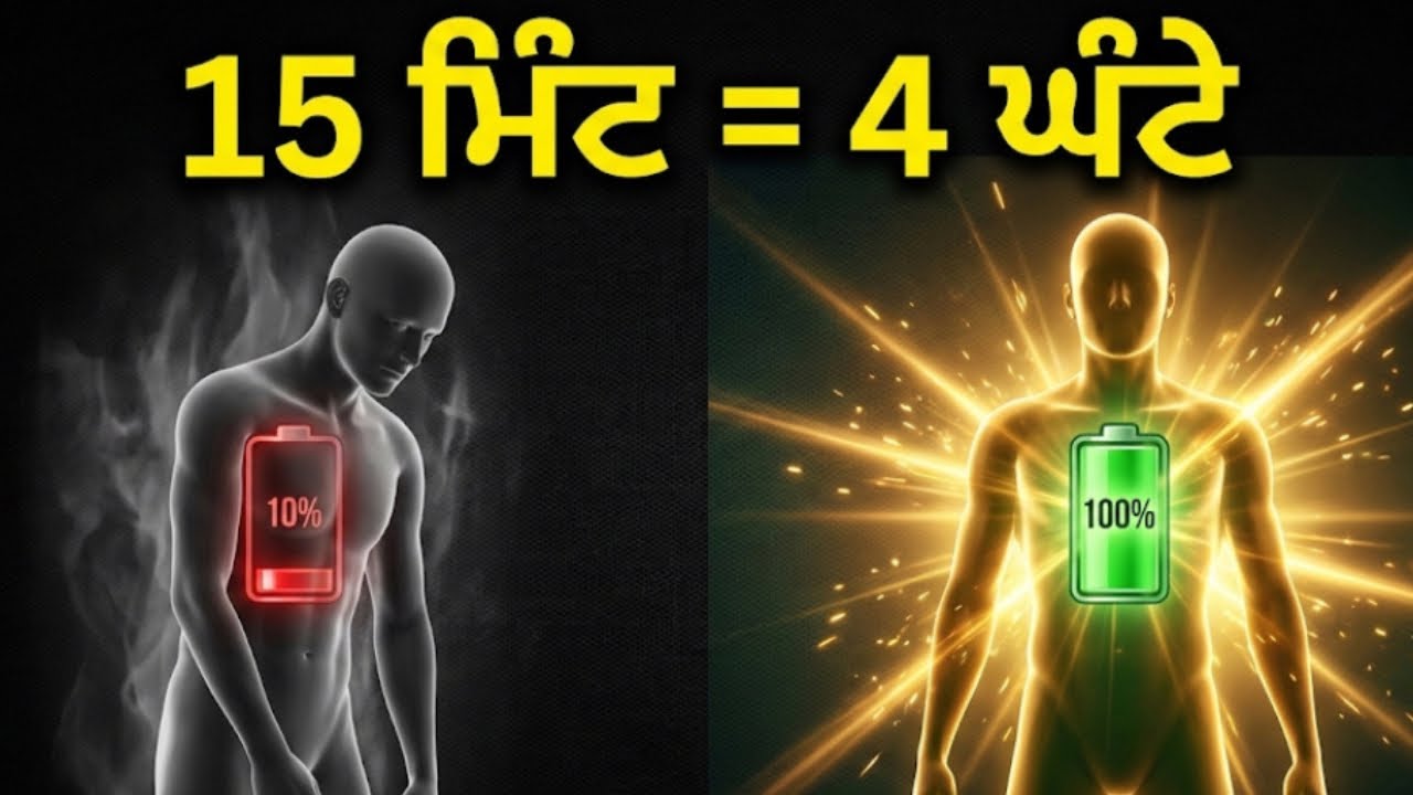 15 ਮਿੰਟ = 4 ਘੰਟੇ ਦੀ ਨੀਂਦ | Punjabi Yoga Nidra (Non-Sleep Deep Rest)