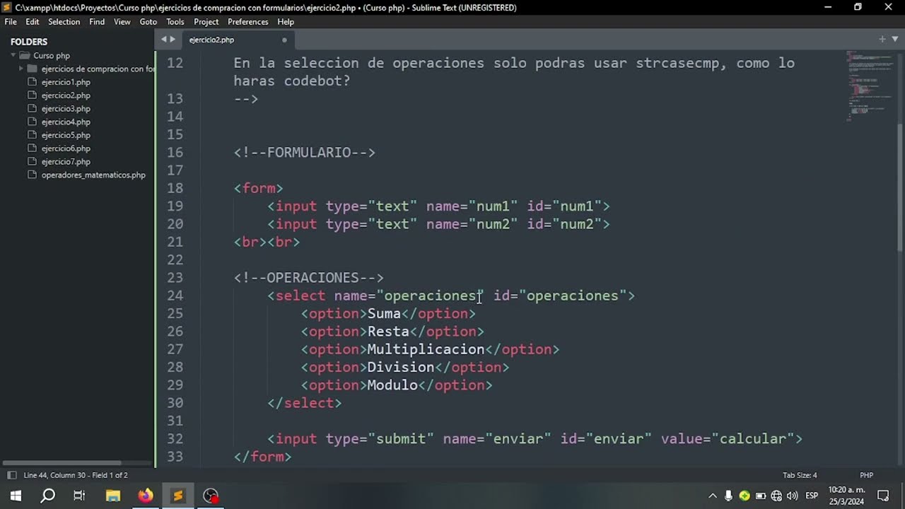 CALCULADORA CON FORMULARIOS | PROGRAMA EN PHP / ASMR