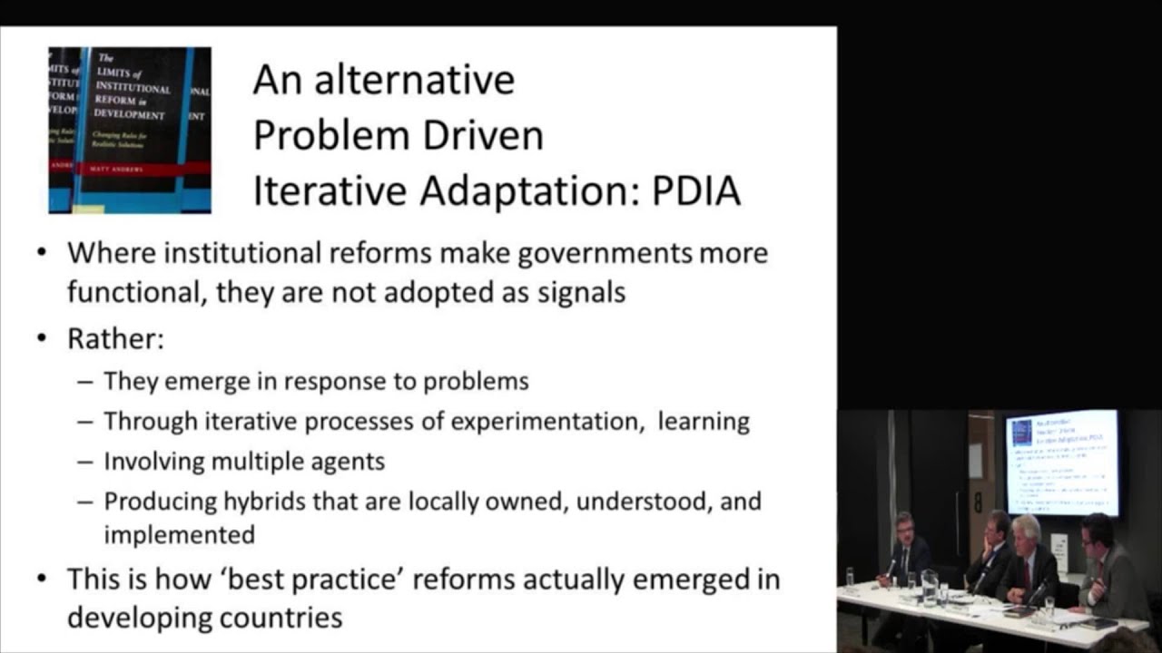 Matt Andrews: The Limits of Institutional Reform in Development