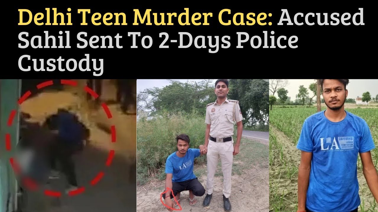 Delhi Teen Murder Case  Accused Sahil Sent To 2 Days Police Custody
