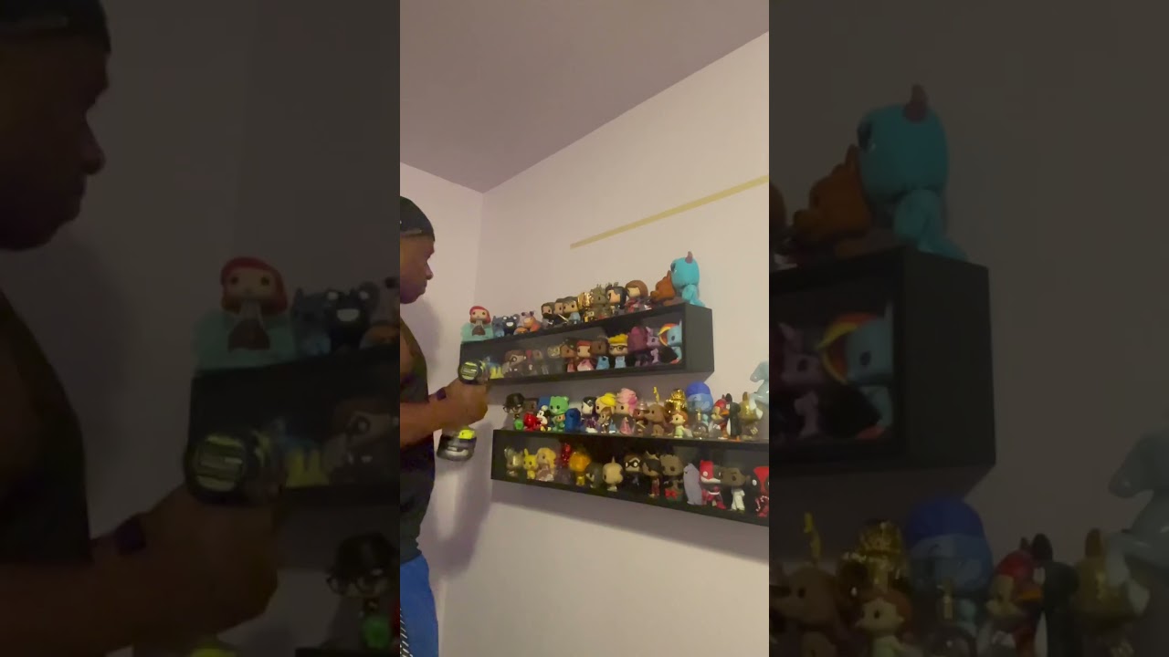 How To Properly Hang A Display Case For Your Funko Pop Collection #shorts
