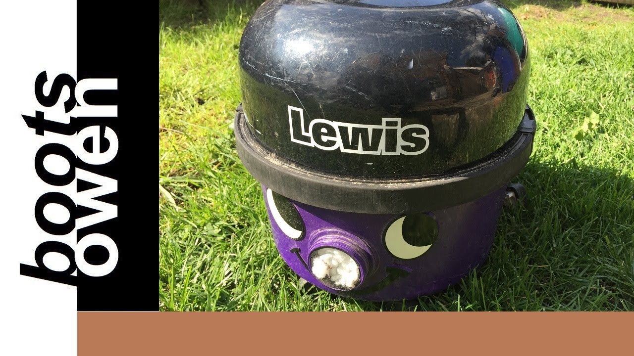 Finding and checking Lewis the special edition Numatic vacuum cleaner