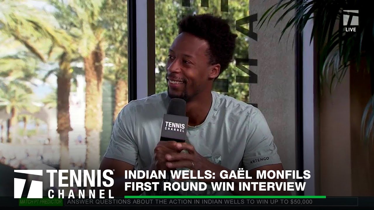 Gaël Monfils Explains Return of His Wakanda Forever Celebration; Indian Wells 1R