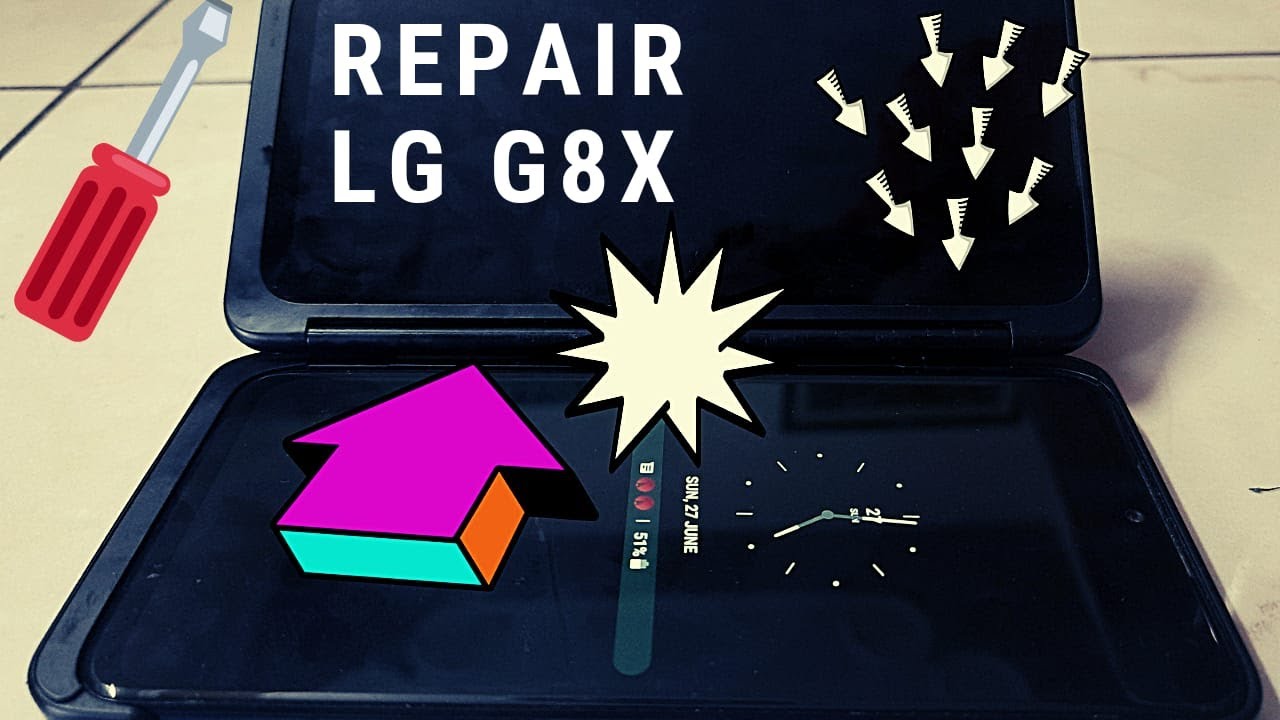 Repair LG G8X loose second display