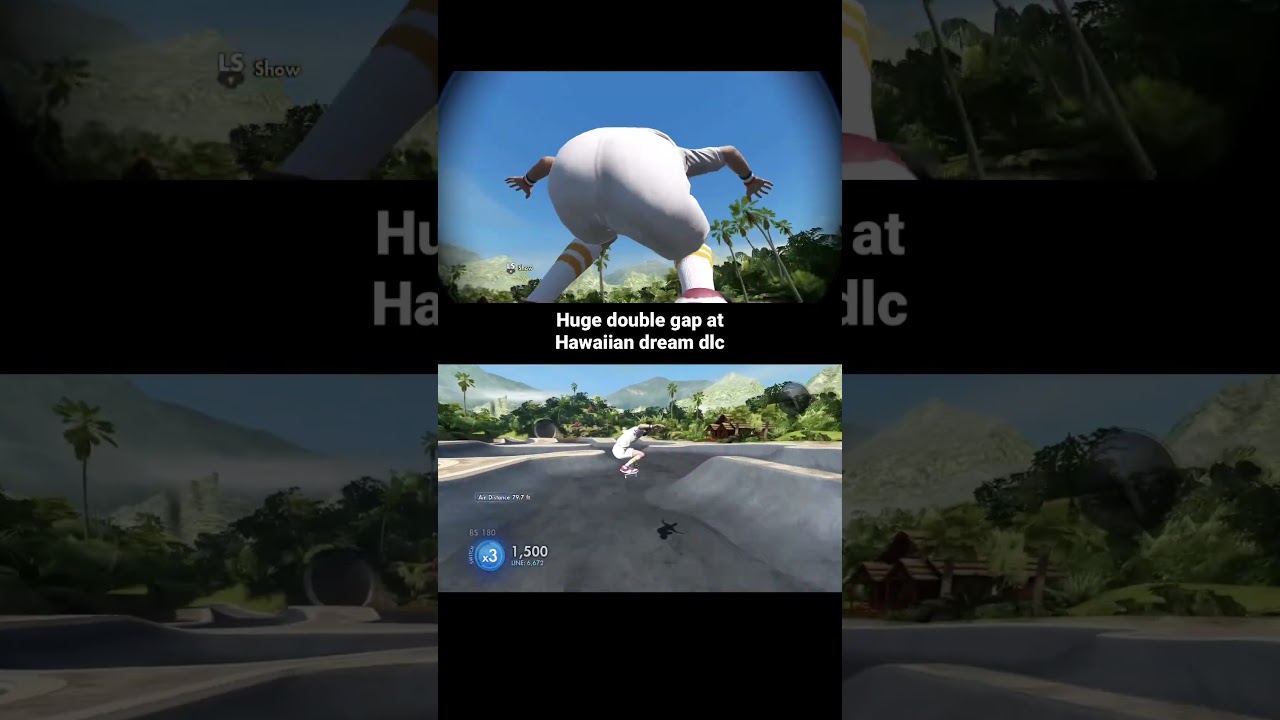 Massive double gap in skate 3 Hawaiian dream dlc. #skate3
