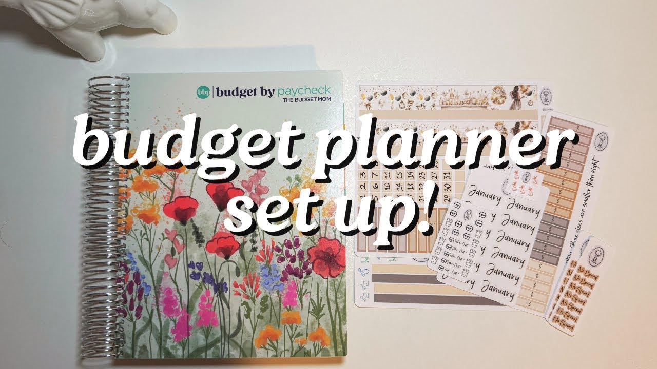 BUDGET PLANNER SET UP 2025 | BUDGET BY PAYCHECK WORKBOOK