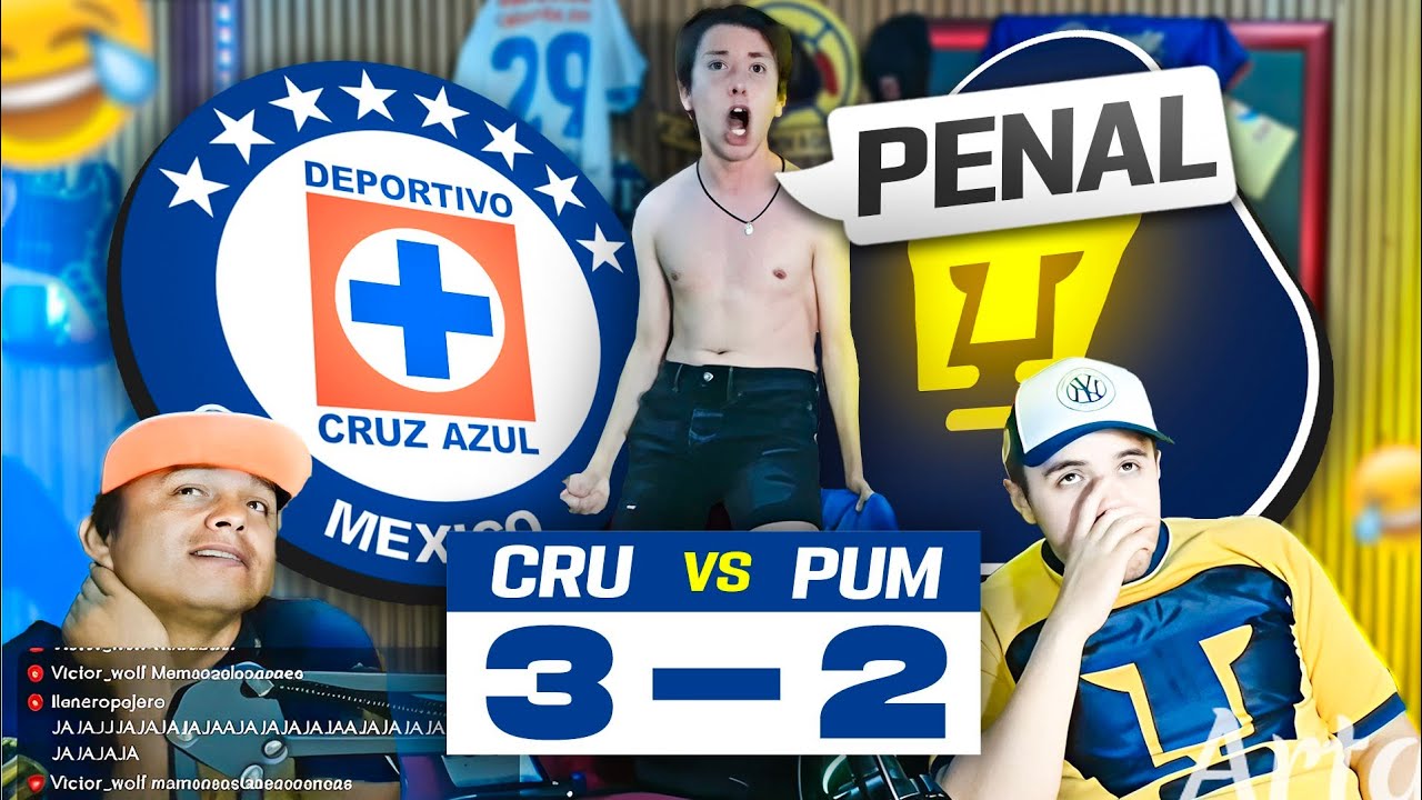 REACCIÓN AL (3-2) CRUZ AZUL vs PUMAS 🤩