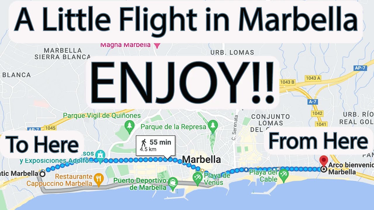 A little Drone Flight through the heart of Marbella, Malaga, Spain