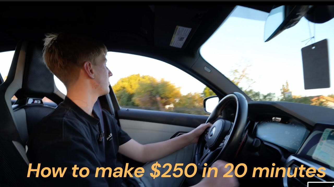selling window cleaning in a $100,000 car