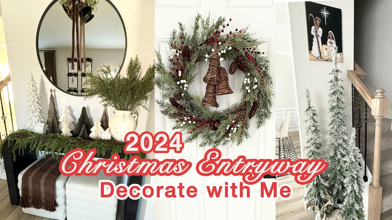 New 2024 Christmas Entryway Decorating Ideas | Easy Affordable    Christmas DIYS & Decorate Witt