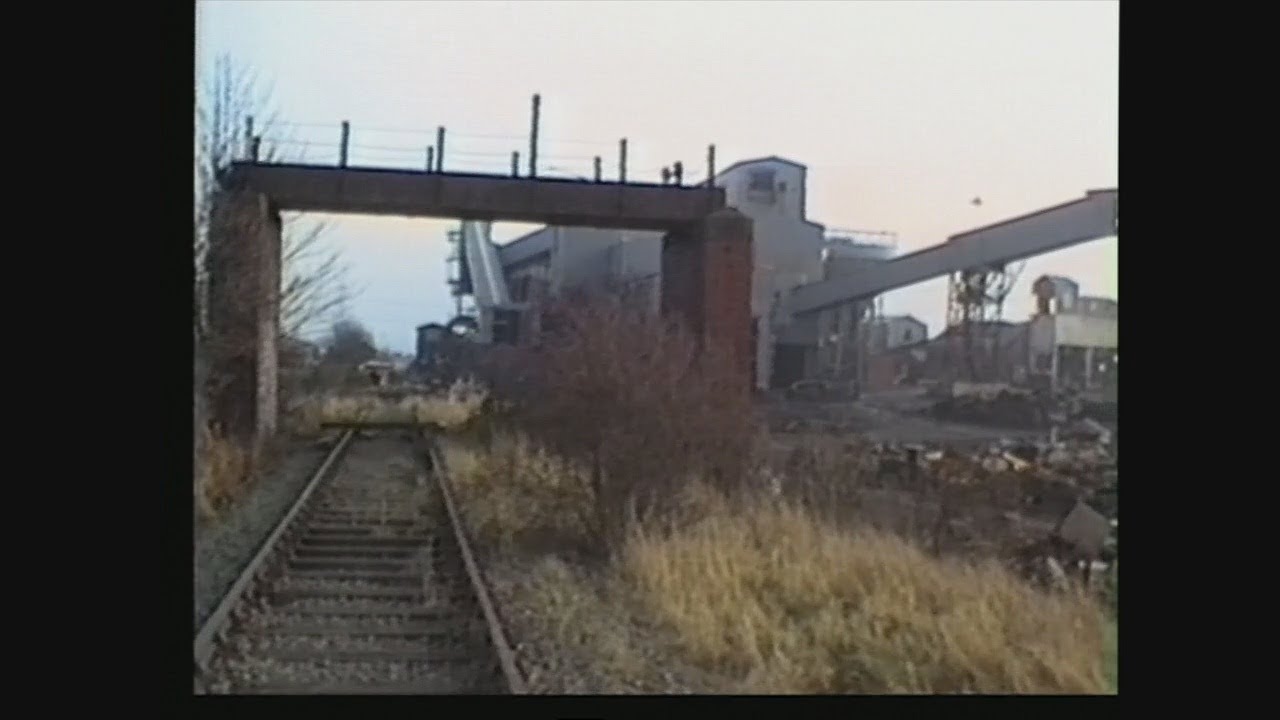 The Old Railway Line between Garforth and Castleford. Footage from the 1990's, compared with 2021