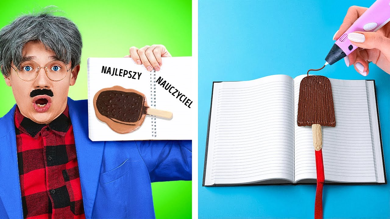 OSTATECZNE SZTUCZKI SZKOLNE 🎒✨ Projekty DIY z długopisem 3D i pistoletem na klej od 123 GO! SCHOOL