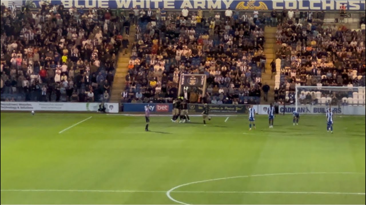 2025/2026 EFL League two Colchester United vs Cambridge United Mamadou Jobe’s goal 1-2 19/8/25