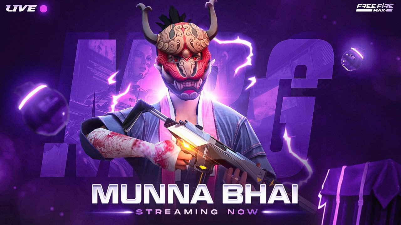 Grandmaster  Live Rank Push ❤️-  Free Fire Telugu Live  - Munna Bhai #MBG