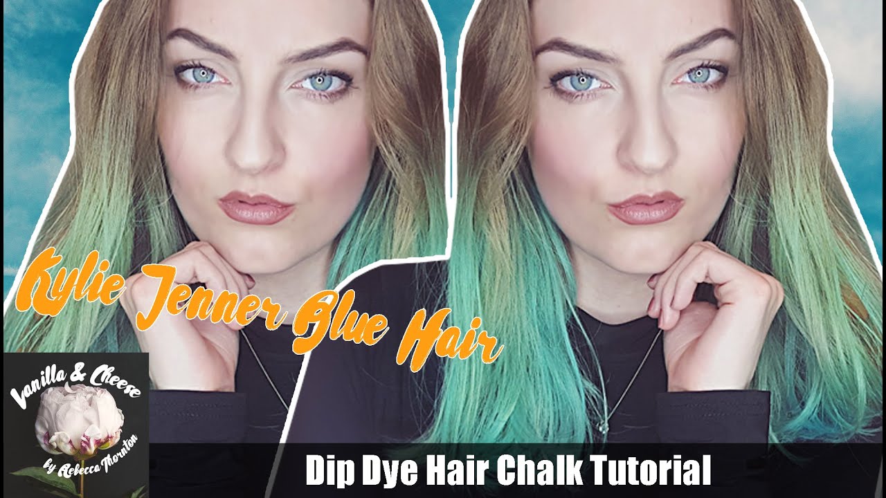 Hair Chalk Tutorial - Kylie Jenner green hair