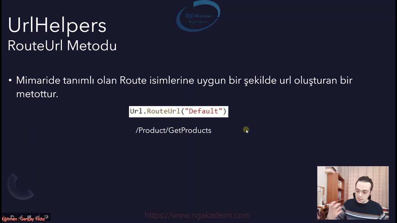 20) Asp.NET Core 5.0 - UrlHelpers - HtmlHelpers Fonksiyonları