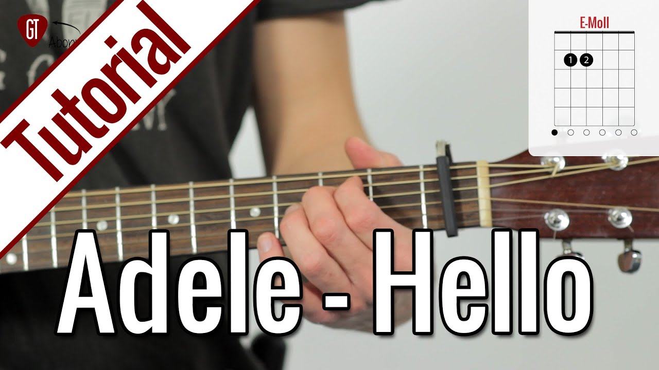 Adele - Hello | Gitarren Tutorial Deutsch