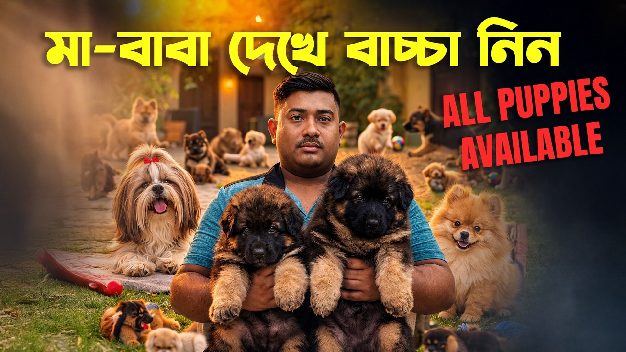 BEST HOME BREED DOG PUPPY IN KOLKATA | বাবা মা দেখে বাছা নিয়ে যান একদম কম দামে | 70442 29296