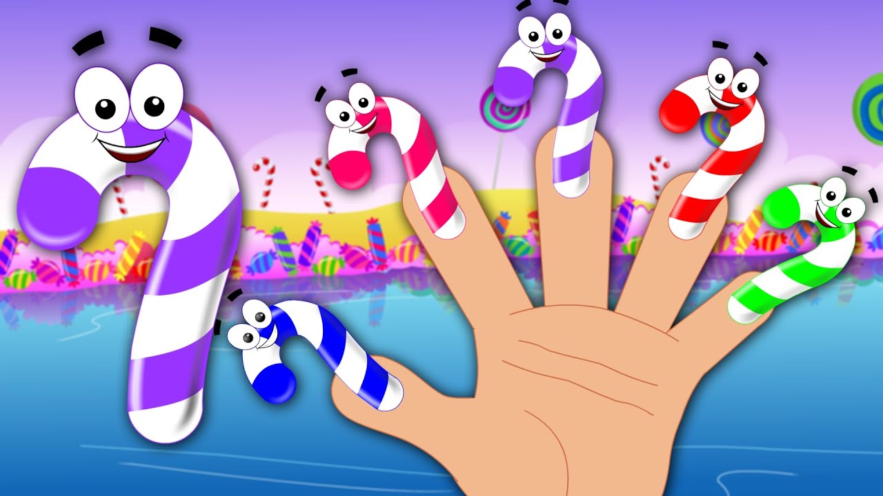 Candy Cane Finger Family Song Nursery Rhymes