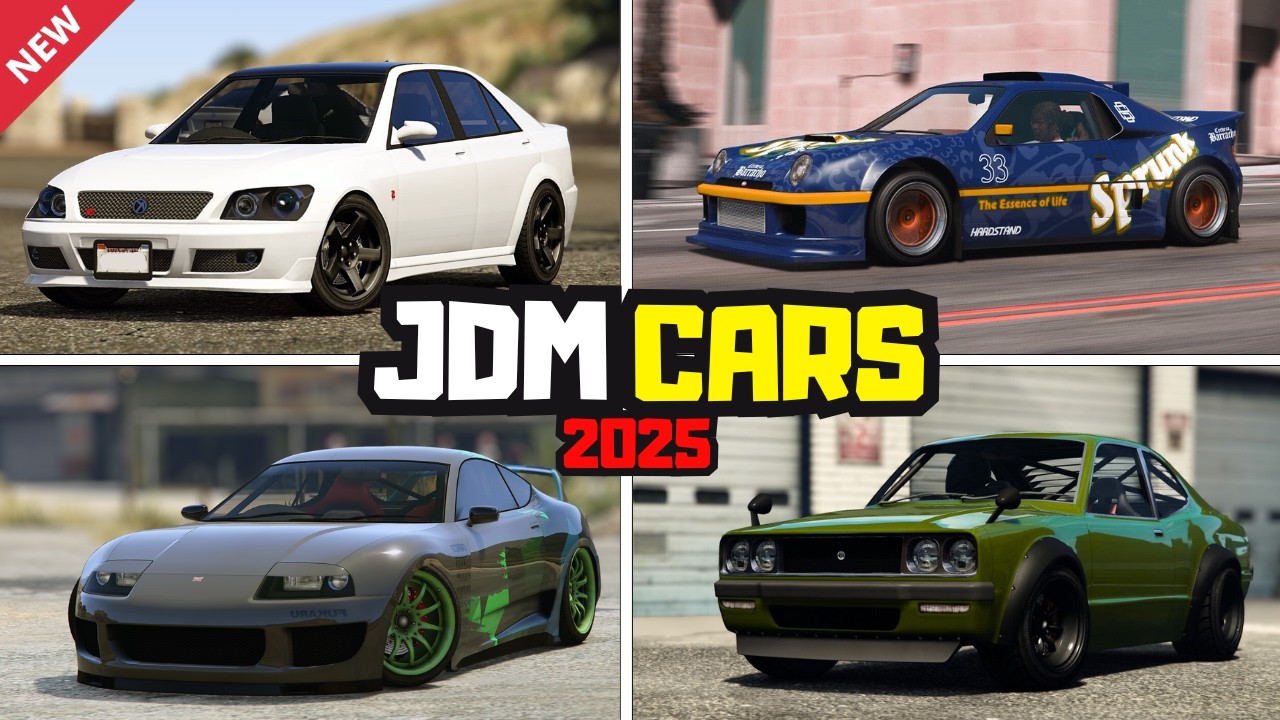 BEST JDM CARS In GTA 5 (2025) | GTA 5 Drift Cars Story mode & Online | Mc ABLE 