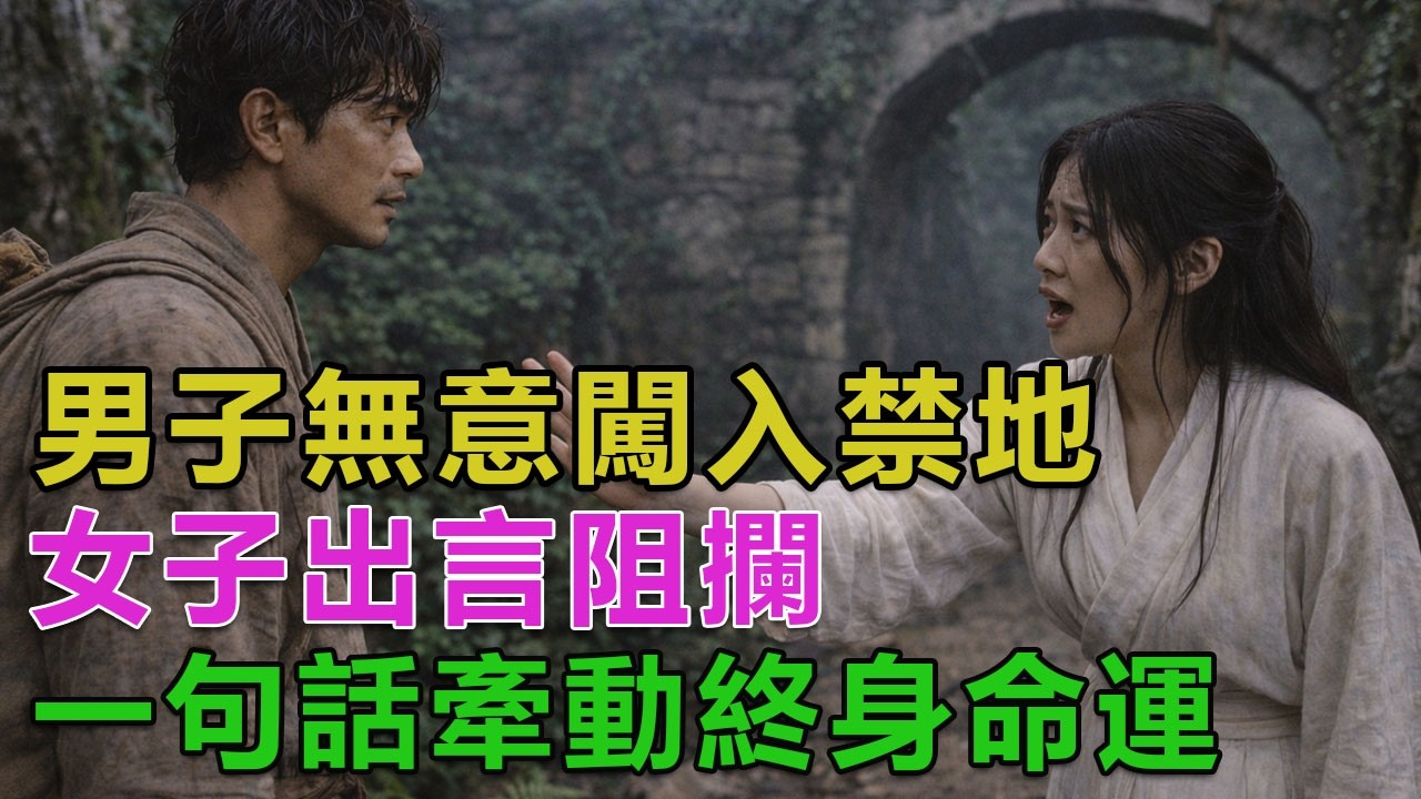 民間故事：男子無意闖入禁地，女子出言阻攔，一句話牽動終身命運