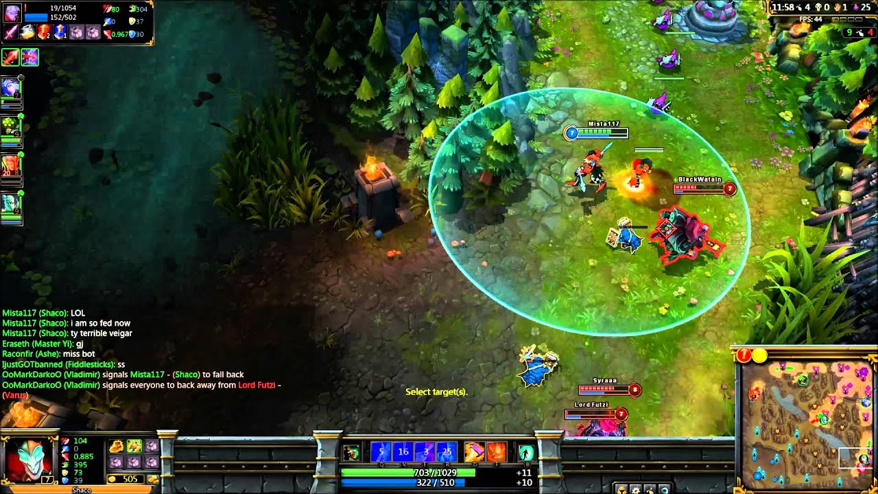 LoL Gameplay - AD Jungler/Shaco The Demon Jester