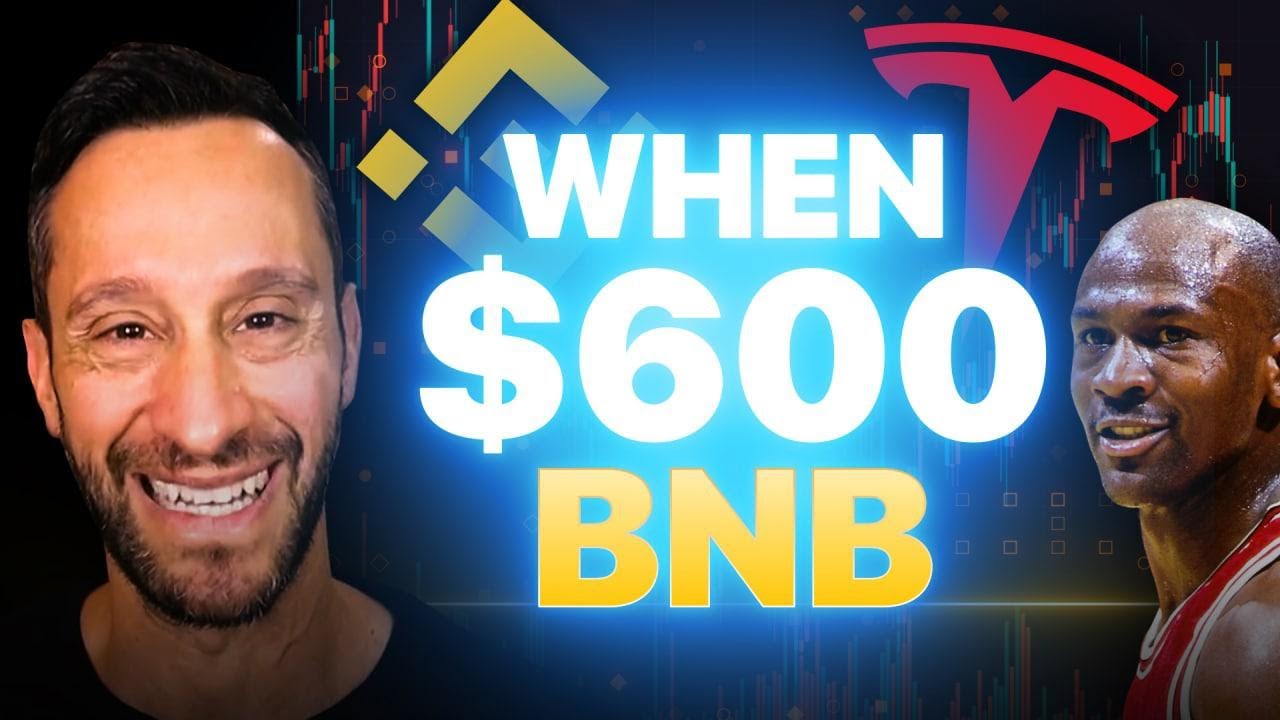 BINANCE COIN: WHEN $600? | TESLA, MICHAEL JORDAN, APPLE | CRYPTO NEWS & CHARTING