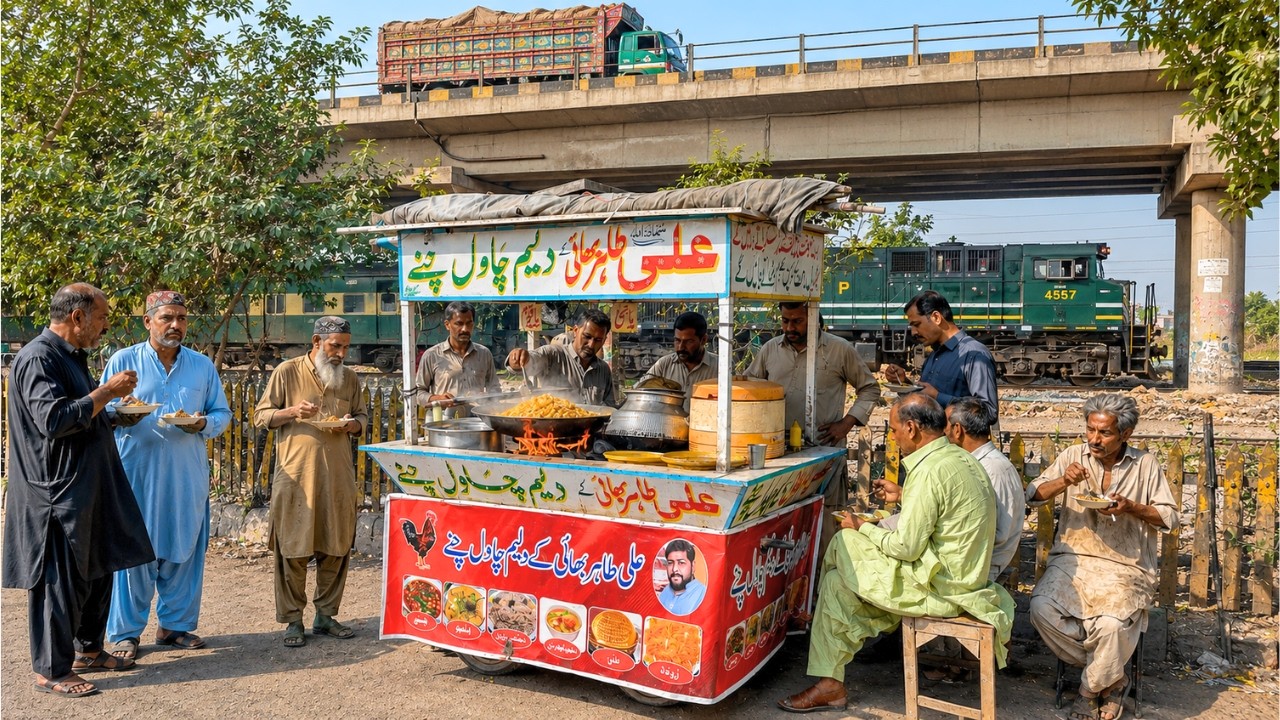 Breakfast UNDER FLYOVER | Real Pakistani Street Food Life 🇵🇰 | Food Street Pakistan