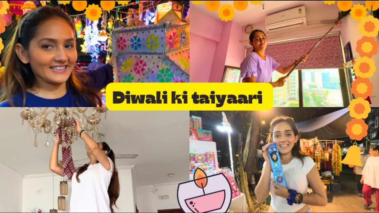 Diwali ki shopping aur Ghar ki Safaayi | Sisters | Tanya Sharma | Krittika M Sharma